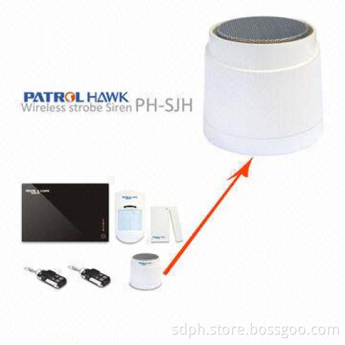 New Release Wireless Strobe Siren with Backup Battery and Adapter, Strobe, DC12V